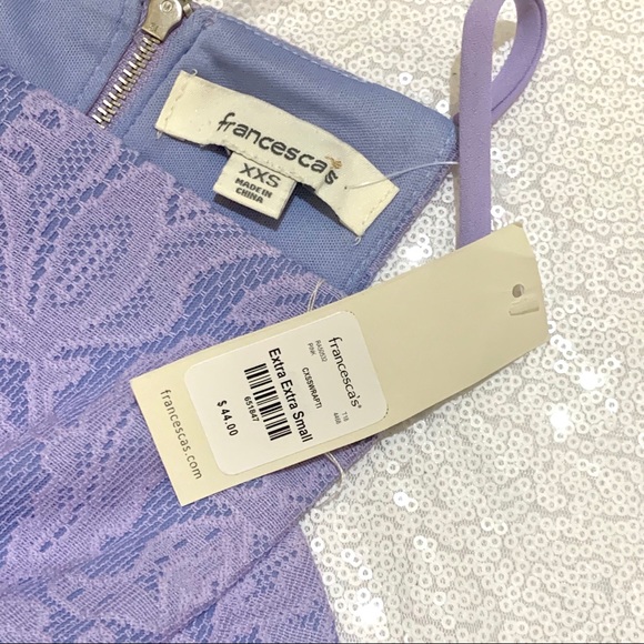 NWT purple floral lace skater dress - Picture 2 of 3